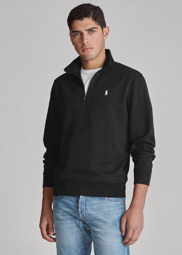 Ralph Lauren Double-Knit Pullover Černé | exbo35Ng