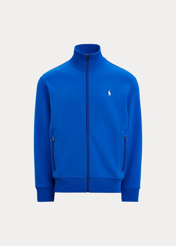 Ralph Lauren Double-Knit Track Jacket Blankyt Královská Modrá Červené | yIIoDIt3