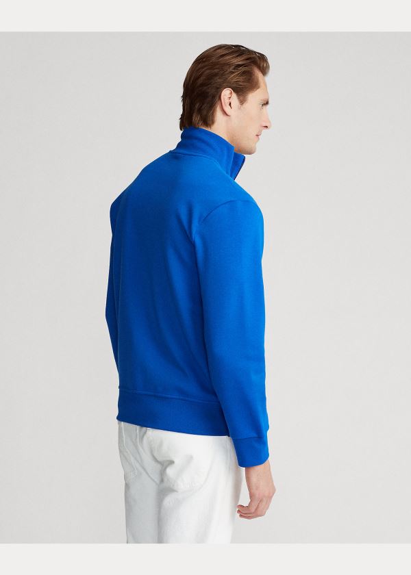 Ralph Lauren Double-Knit Track Jacket Blankyt Královská Modrá Červené | yIIoDIt3