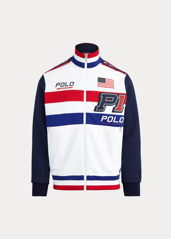Ralph Lauren Double-Knit Track Jacket Bílé Viacfarebný | eWsrigvA