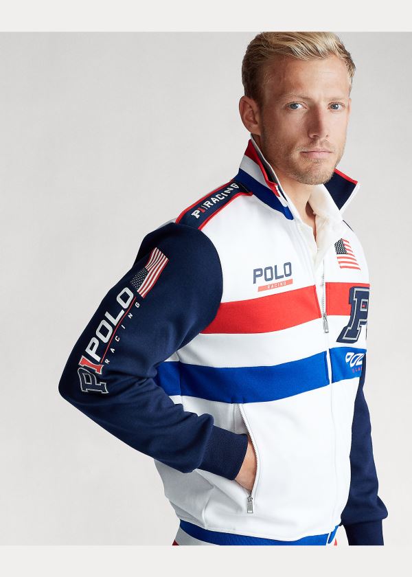 Ralph Lauren Double-Knit Track Jacket Bílé Viacfarebný | eWsrigvA