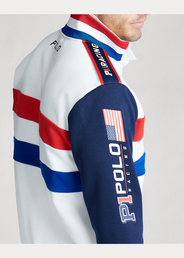 Ralph Lauren Double-Knit Track Jacket Bílé Viacfarebný | eWsrigvA