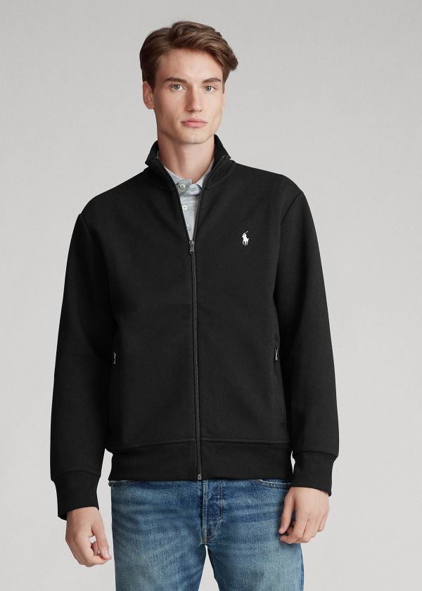 Ralph Lauren Double-Knit Track Jacket Černé | ZVQyRspB