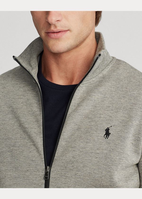 Ralph Lauren Double-Knit Track Jacket Šedé Černé | glkXqaph
