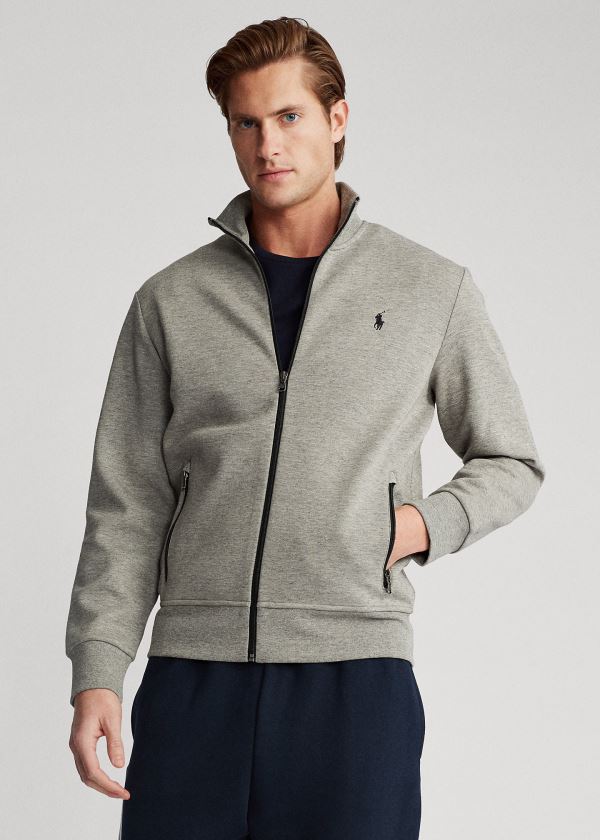 Ralph Lauren Double-Knit Track Jacket Šedé Černé | glkXqaph