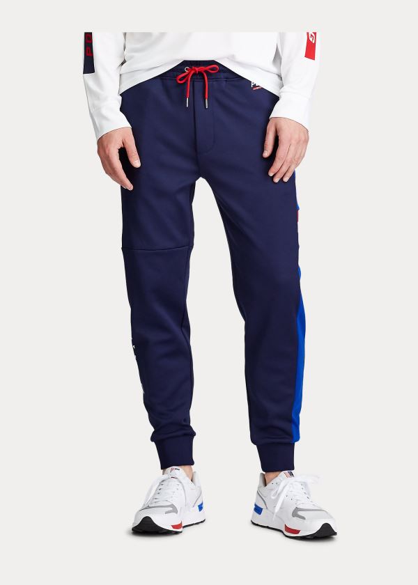Ralph Lauren Double-Knit Track Pant Tmavě Blankyt Viacfarebný | xiSo6Y19