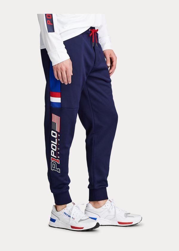 Ralph Lauren Double-Knit Track Pant Tmavě Blankyt Viacfarebný | xiSo6Y19