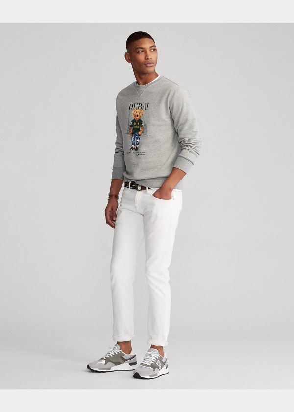 Ralph Lauren Dubai Bear Fleece Sweatshirt Šedé | drEh3BPd
