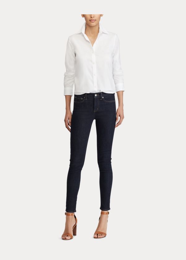 Ralph Lauren Easy Care Bavlněné Shirt Bílé | PeOzf0OC