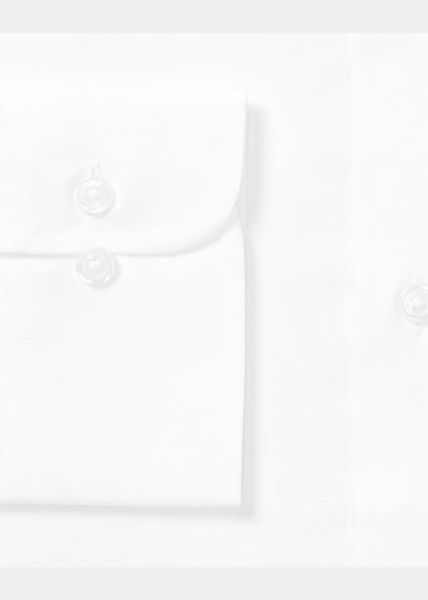 Ralph Lauren Easy Care Stretch Poplin Shirt - All Fits Bílé | 5Qj4AXSy