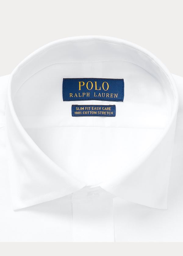 Ralph Lauren Easy Care Stretch Poplin Shirt - All Fits Bílé | 5Qj4AXSy