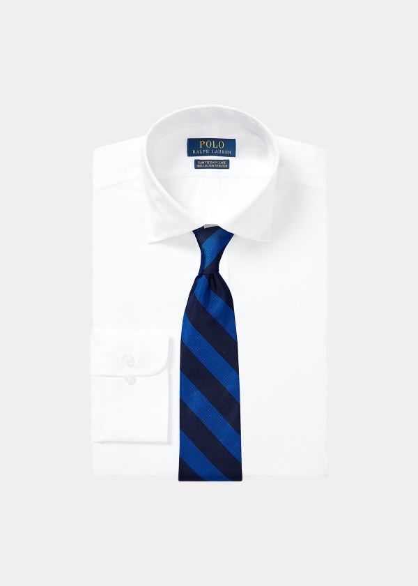 Ralph Lauren Easy Care Stretch Poplin Shirt - All Fits Bílé | 5Qj4AXSy