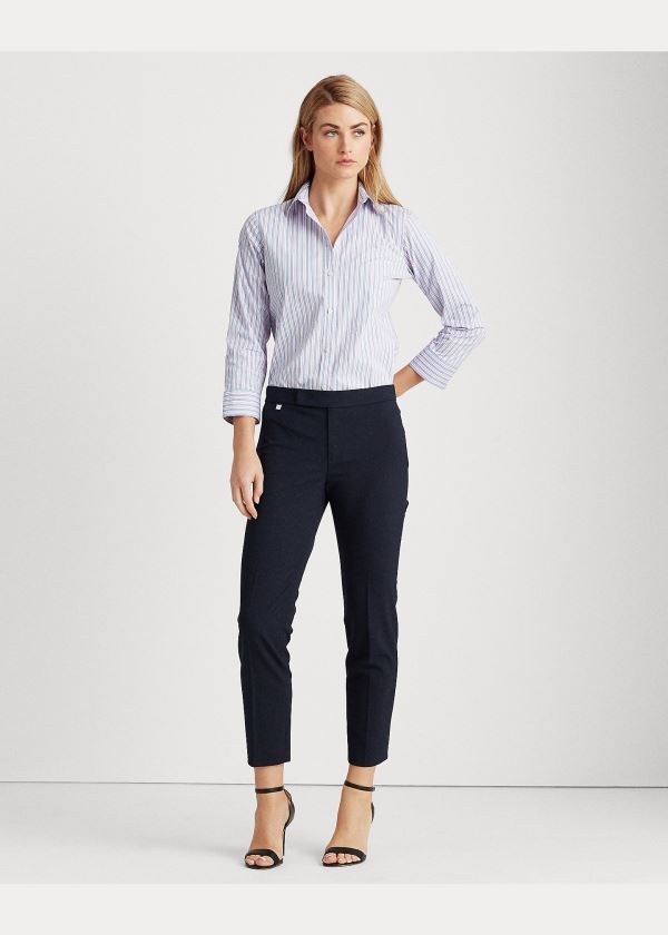 Ralph Lauren Easy Care Striped Bavlněné Shirt Blankyt Růžové Proužek | YQzpKS4B