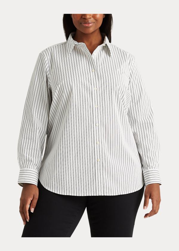 Ralph Lauren Easy Care Striped Shirt Bílé Černé | 0DbkfrJe