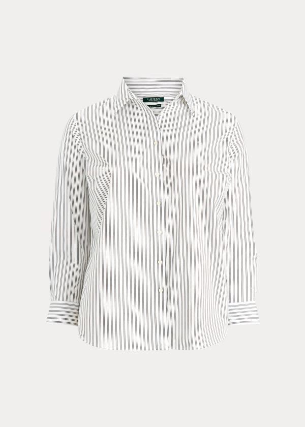 Ralph Lauren Easy Care Striped Shirt Bílé Černé | 0DbkfrJe