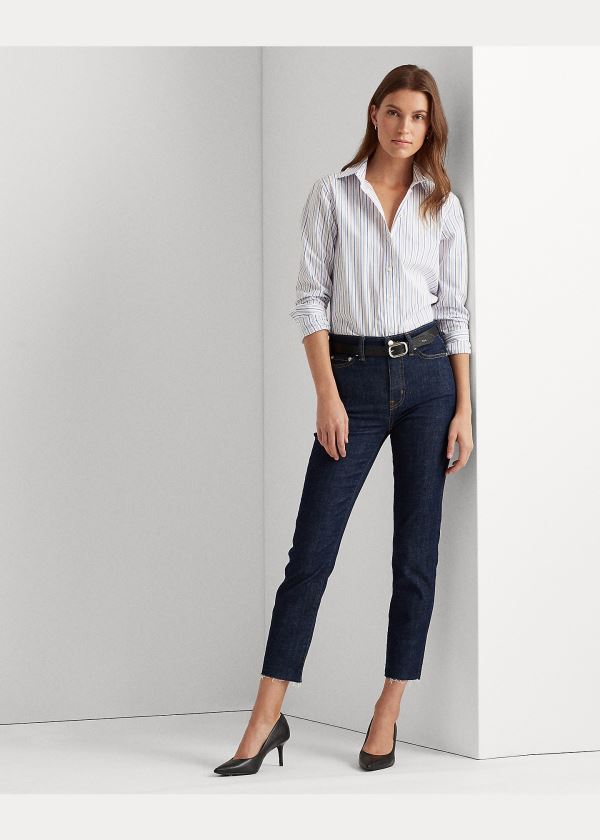 Ralph Lauren Easy Care Striped Shirt Bílé Blankyt Viacfarebný | CP3Qhfox