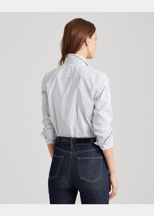 Ralph Lauren Easy Care Striped Shirt Bílé Blankyt Viacfarebný | CP3Qhfox