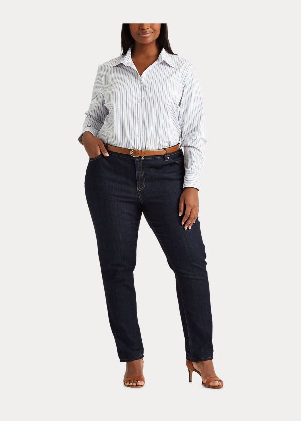 Ralph Lauren Easy Care Striped Shirt Bílé Blankyt Viacfarebný | SUG7VrAs