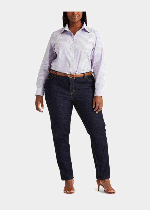 Ralph Lauren Easy Care Striped Shirt Fialové Viacfarebný | rWN5VAdu