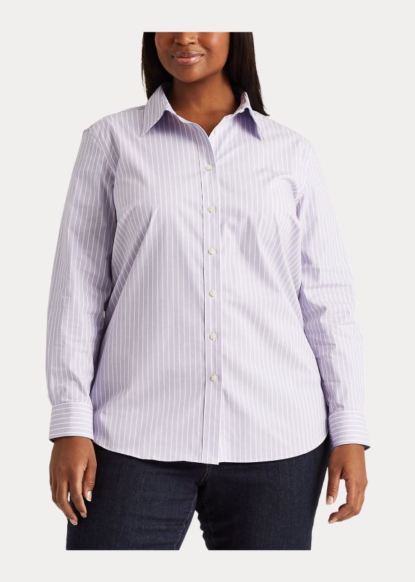 Ralph Lauren Easy Care Striped Shirt Fialové Viacfarebný | rWN5VAdu