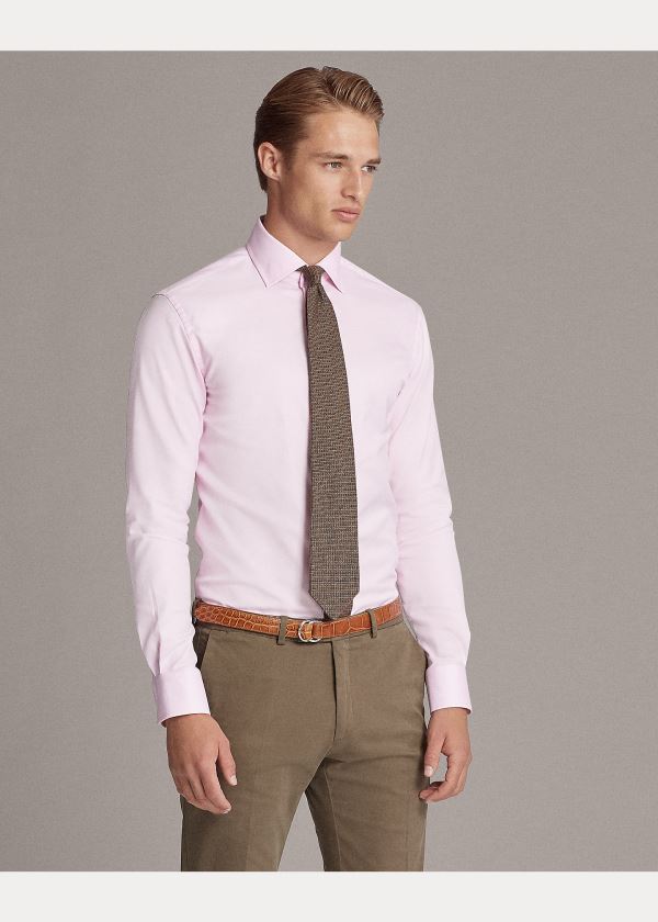 Ralph Lauren Easy Care Twill Shirt Růžové | fStLUF8h