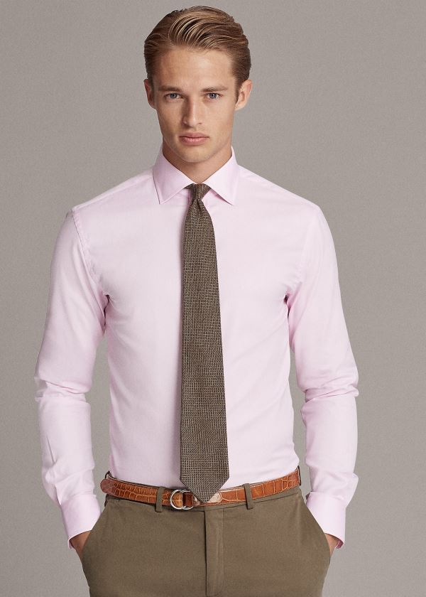 Ralph Lauren Easy Care Twill Shirt Růžové | fStLUF8h