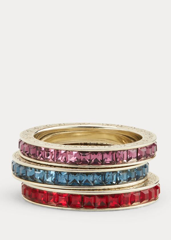 Ralph Lauren Embellished Stackable Rings Viacfarebný | RFh2ot2k