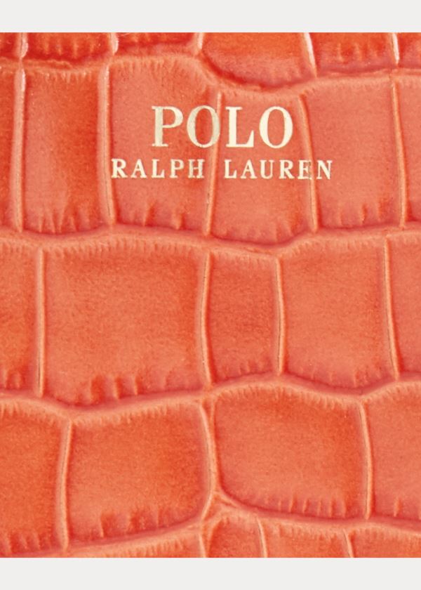Ralph Lauren Embossed Mini Sloane Satchel Oranžové | Oz3XAehR