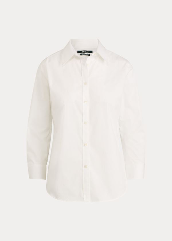 Ralph Lauren Embroidered Button-Down Shirt Bílé | iSvqtNb9