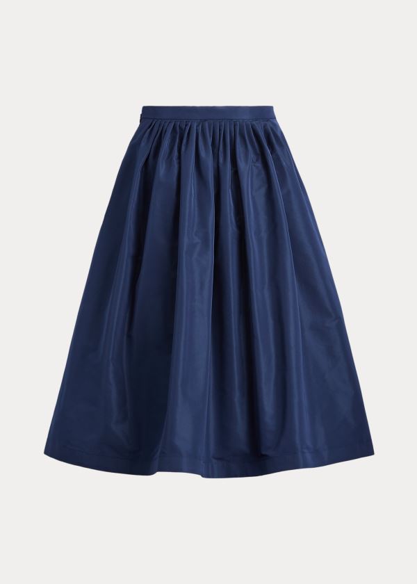 Ralph Lauren Emilia Faille Skirt Tmavě Tmavě Blankyt | MocMvUhF