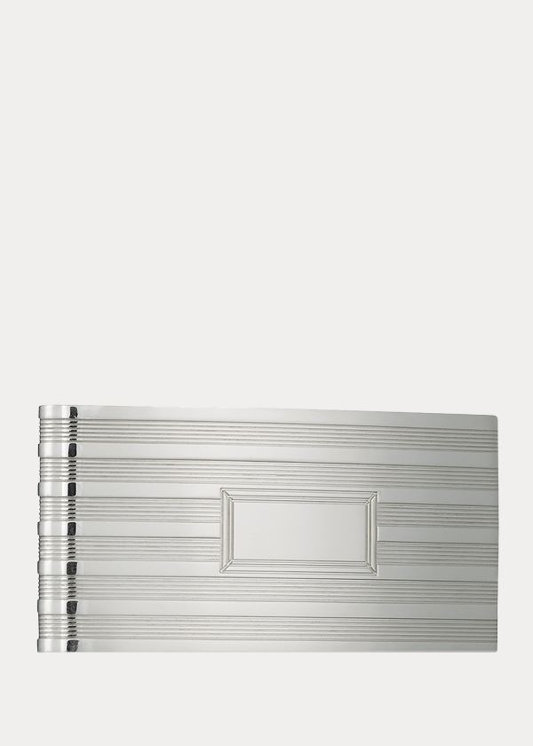 Ralph Lauren Engine-Turned Money Clip Stříbrné | MO8kdAvd