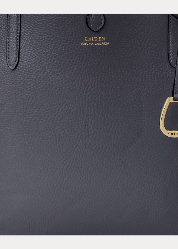 Ralph Lauren Faux-Læder Reversible Tote Tmavě Blankyt | 36rgD7oP