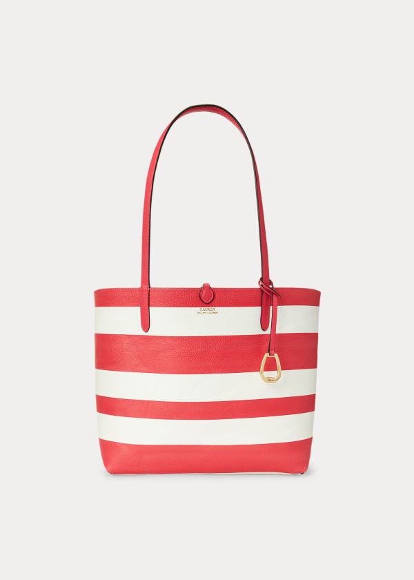 Ralph Lauren Faux-Læder Reversible Tote Červené | Ia3ieuaa