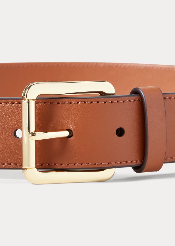 Ralph Lauren Faux-Raffia Belt Hnědé | fosVStXe
