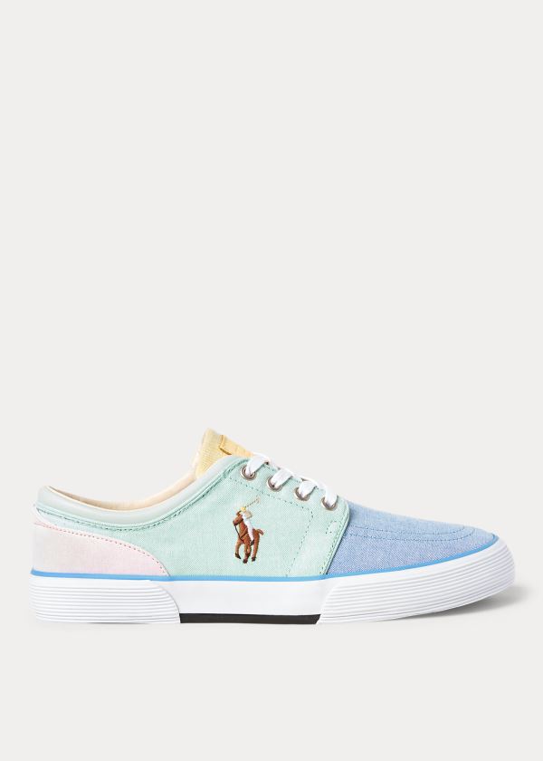 Ralph Lauren Faxon Bavlněné Oxford Sneakers Viacfarebný | VB3b5KlD