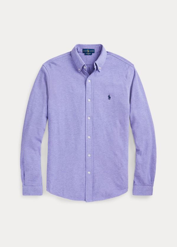 Ralph Lauren Featherweight Mesh Shirt Fialové | KHZn6Y2L