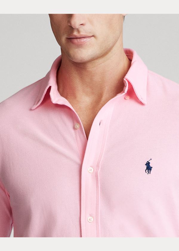 Ralph Lauren Featherweight Mesh Shirt Růžové | 1Tw1ig1l