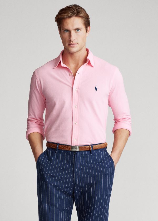 Ralph Lauren Featherweight Mesh Shirt Růžové | 1Tw1ig1l