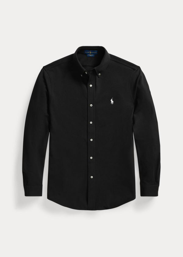 Ralph Lauren Featherweight Mesh Shirt Černé | qWgbIA41