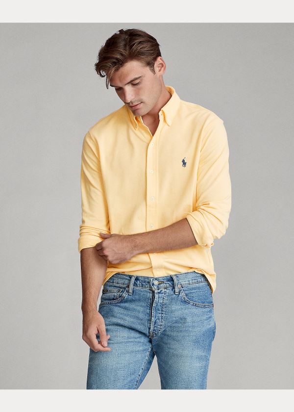 Ralph Lauren Featherweight Mesh Shirt Žluté | BswFtu3p