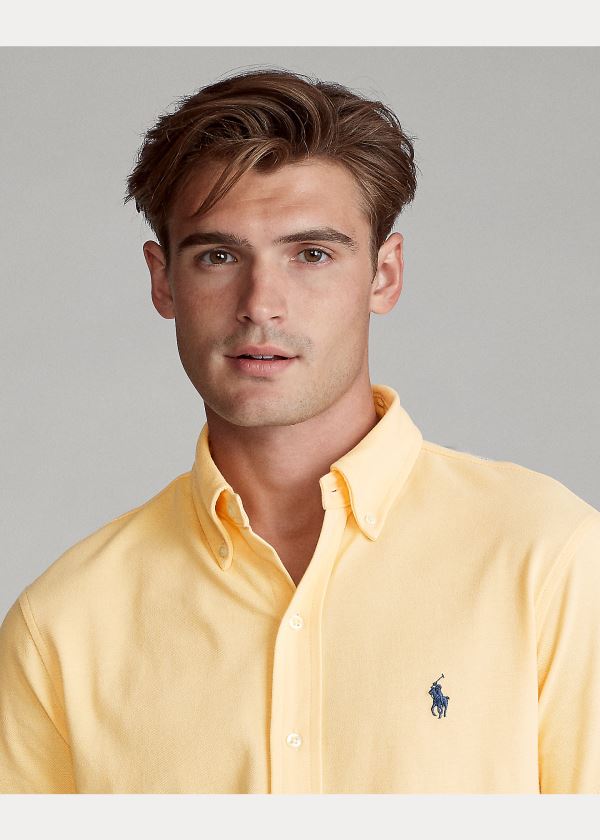 Ralph Lauren Featherweight Mesh Shirt Žluté | BswFtu3p
