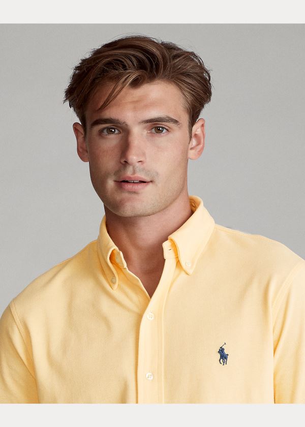 Ralph Lauren Featherweight Mesh Shirt Žluté | KkLCO6tt