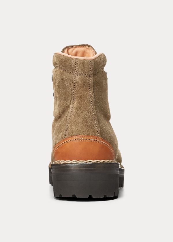 Ralph Lauren Fidel Semišové Boot Hnědožlutý | ibGieMxX
