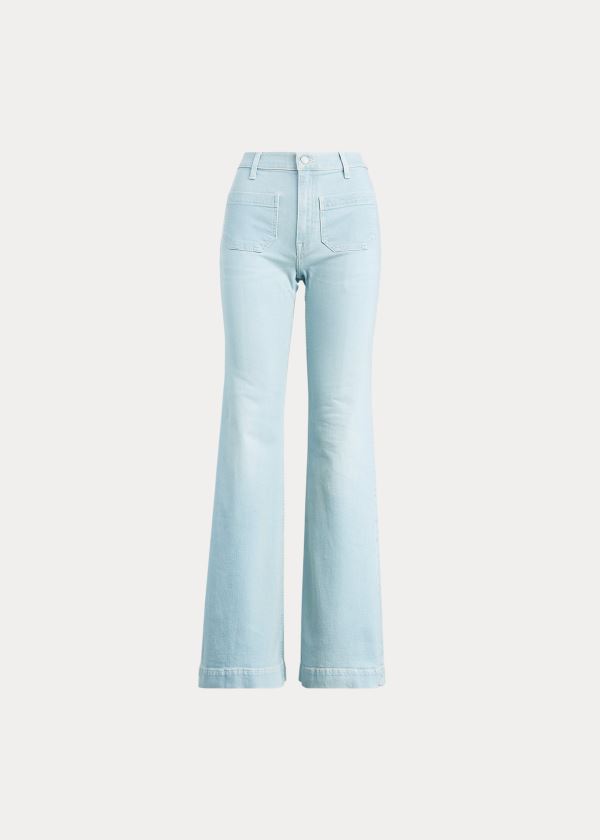 Ralph Lauren Fionna Široké-Leg Jean Světle Indigo | cm6gkLFZ