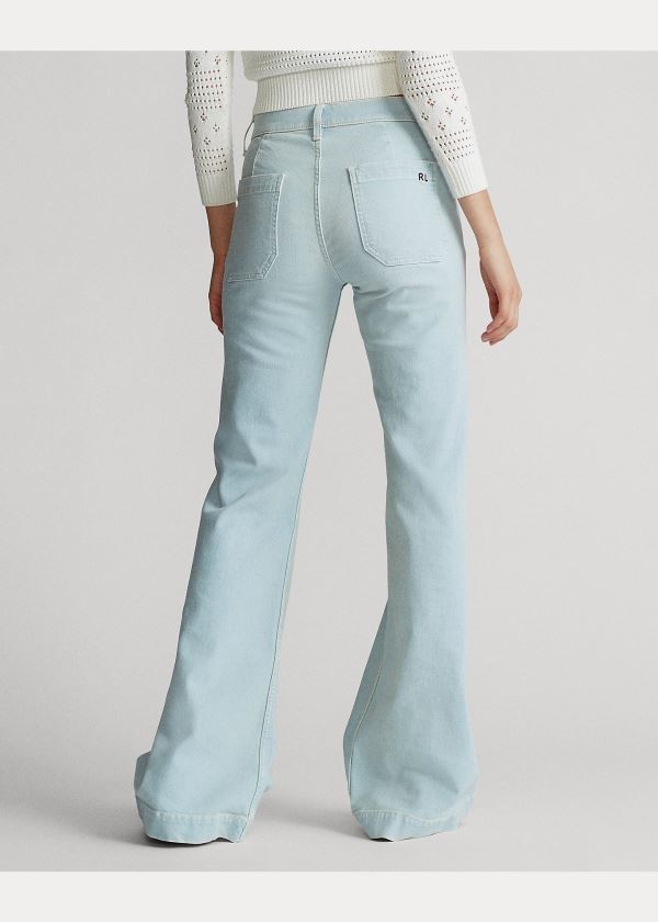 Ralph Lauren Fionna Široké-Leg Jean Světle Indigo | cm6gkLFZ