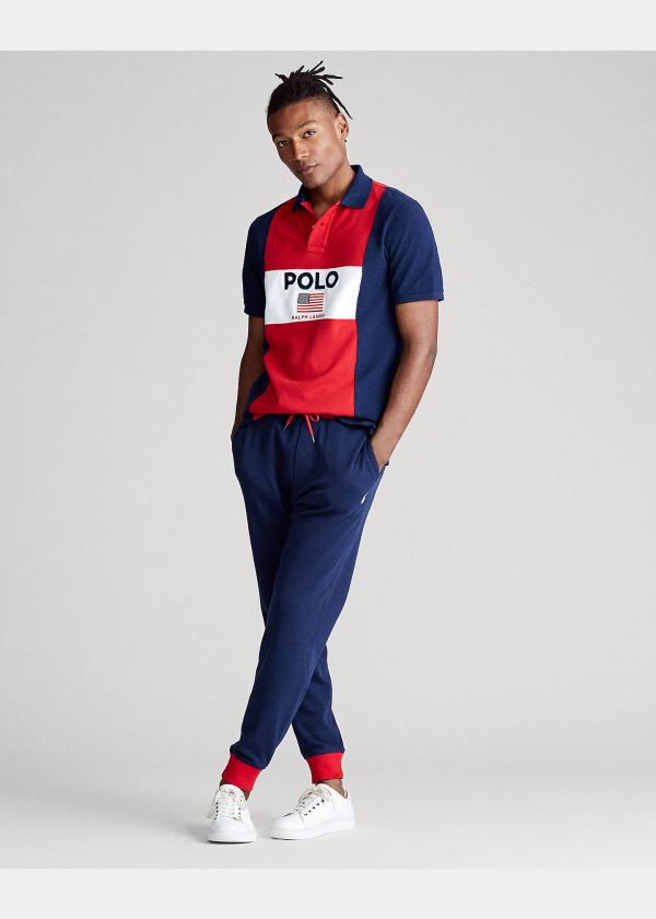 Ralph Lauren Flag Mesh Polo Shirt – All Fits Červené Viacfarebný | UC76Sdf9