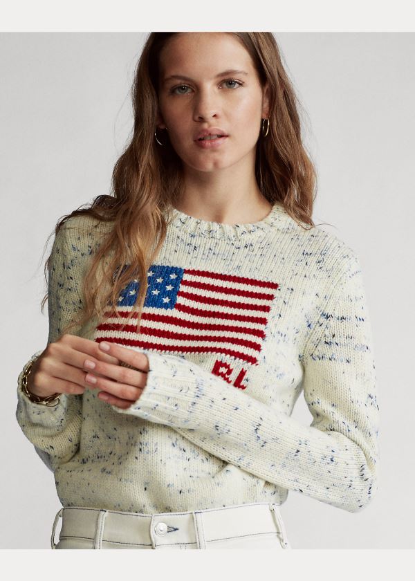 Ralph Lauren Flag Wool Svetrové Viacfarebný | UB6Py0SR