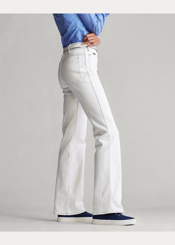 Ralph Lauren Flare Jean Bílé | mPkGprpM
