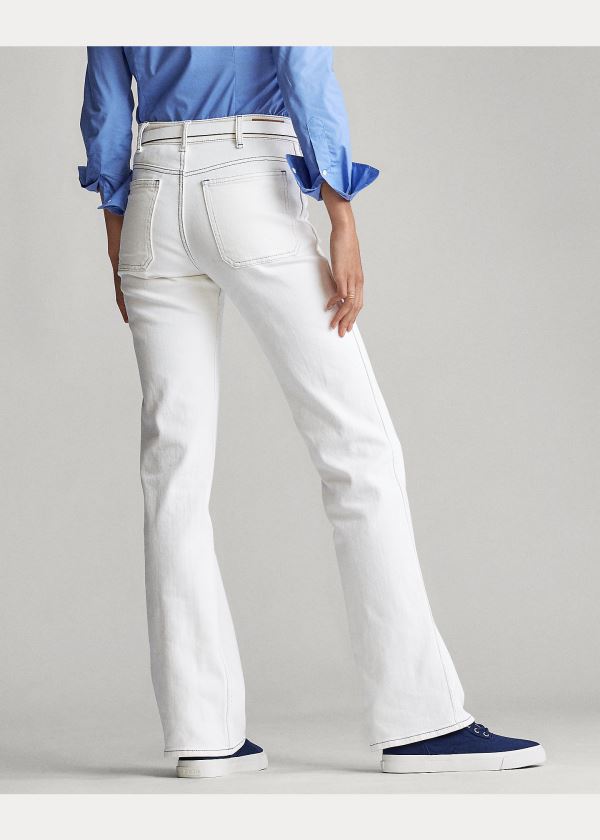 Ralph Lauren Flare Jean Bílé | mPkGprpM