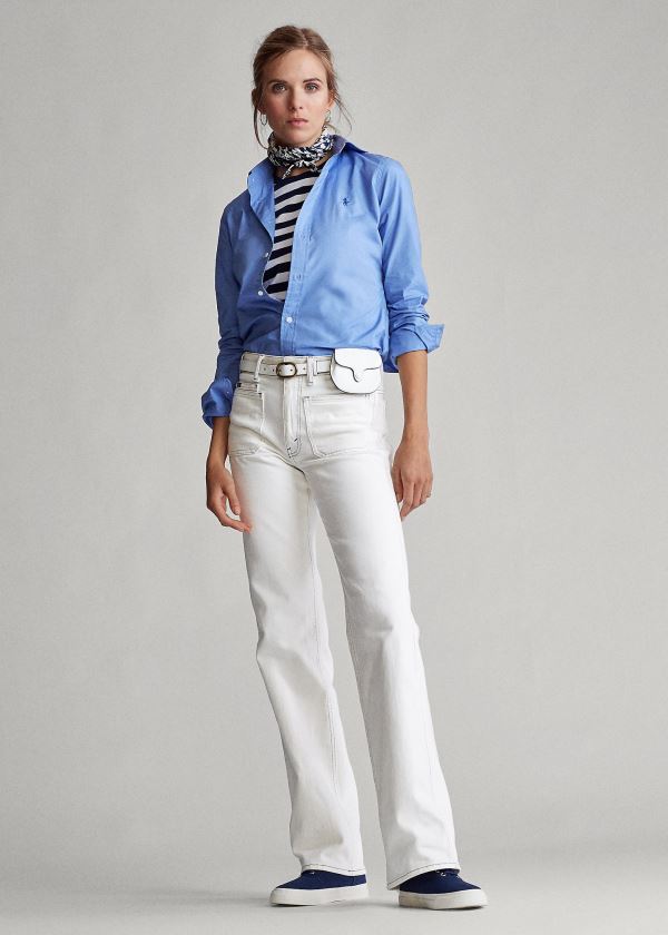 Ralph Lauren Flare Jean Bílé | mPkGprpM